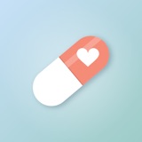 KindDose app icon: a soft pill with a heart