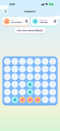 Connect 4 gameplay